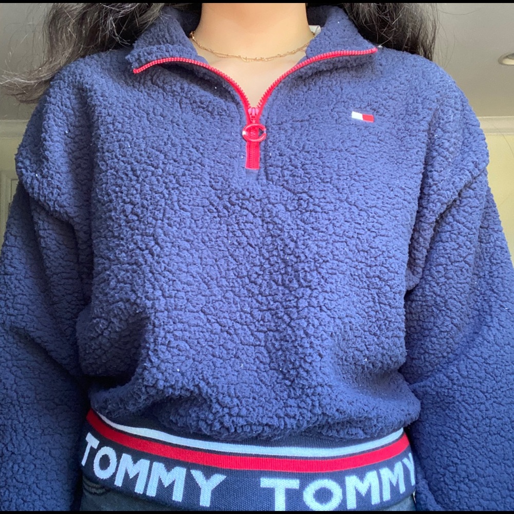 Navy Sherpa Tommy Hilfiger